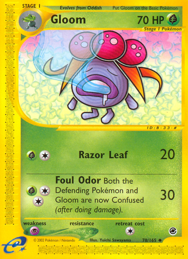 Gloom - 78/165 Expedition Base Set Uncommon Pokemon - NM