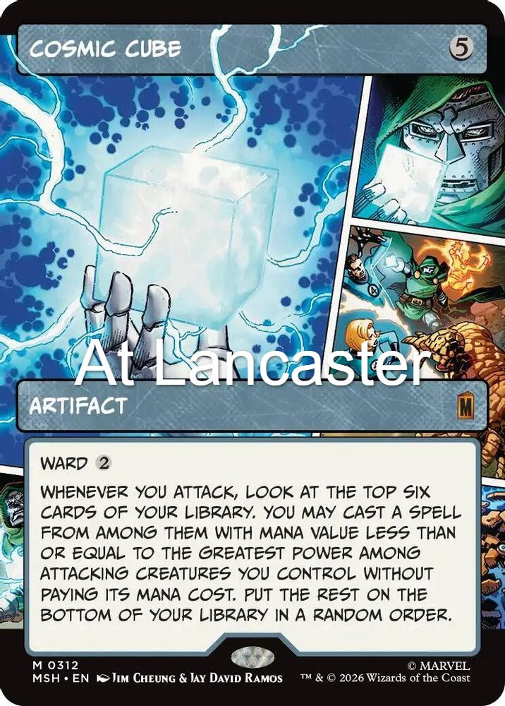 Cosmic Cube (Borderless) (0312) - 312 Marvel Super Heroes Mythic Magic: The Gathering - NM (Lanc)