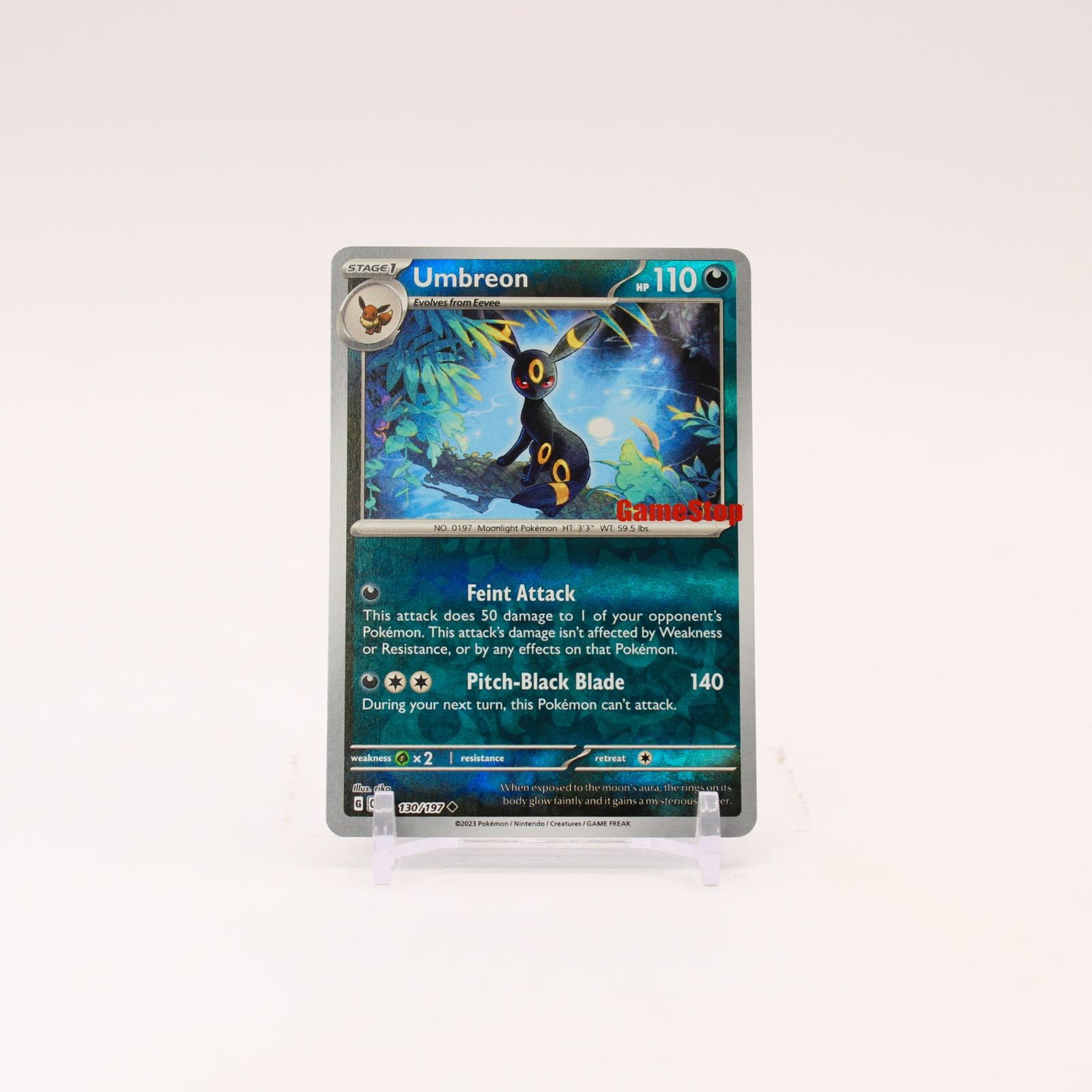 Umbreon - 130/197 Obsidian Flames Gamestop Promo Pokemon - NM
