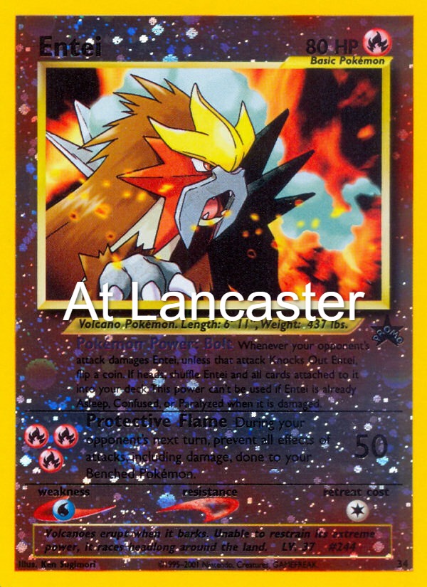 Entei - 34 Wizards Black Star Promos Promo Pokemon - NM/LP (Lanc)