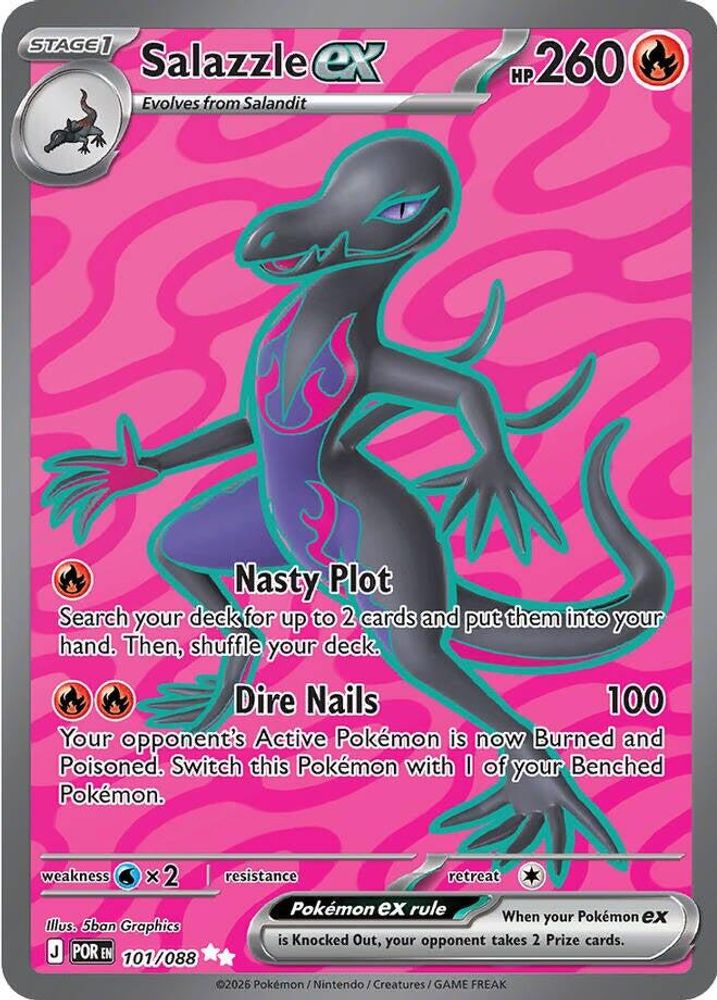 Salazzle ex - 101/088 Perfect Order Ultra Rare Holo Pokemon - NM