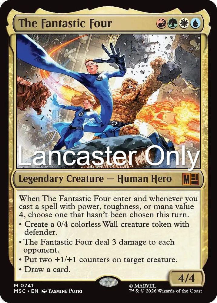 The Fantastic Four - 741 Commander: Marvel Super Heroes Mythic Magic: The Gathering - NM (Lanc)