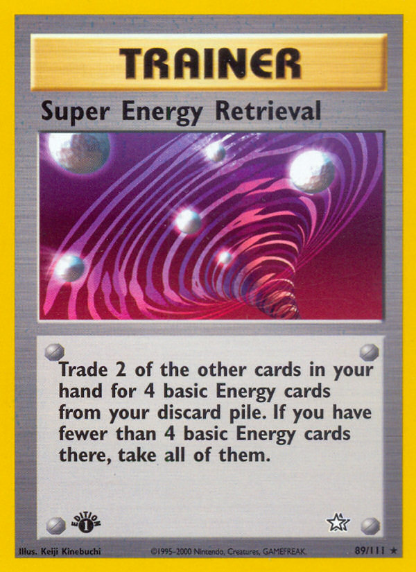 Super Energy Retrieval - 89/111 Neo Genesis Rare Unlimited Pokemon - NM