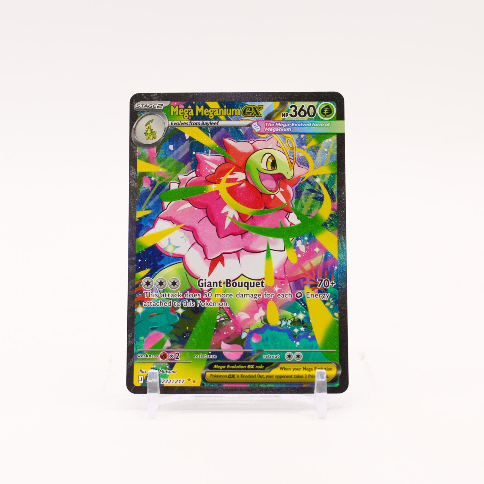 Mega Meganium ex - 272/217 Ascended Heroes Special Illustration Pokemon - NM/MINT