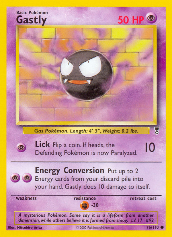 Gastly - 76/110 Legendary Collection Common Pokemon - NM