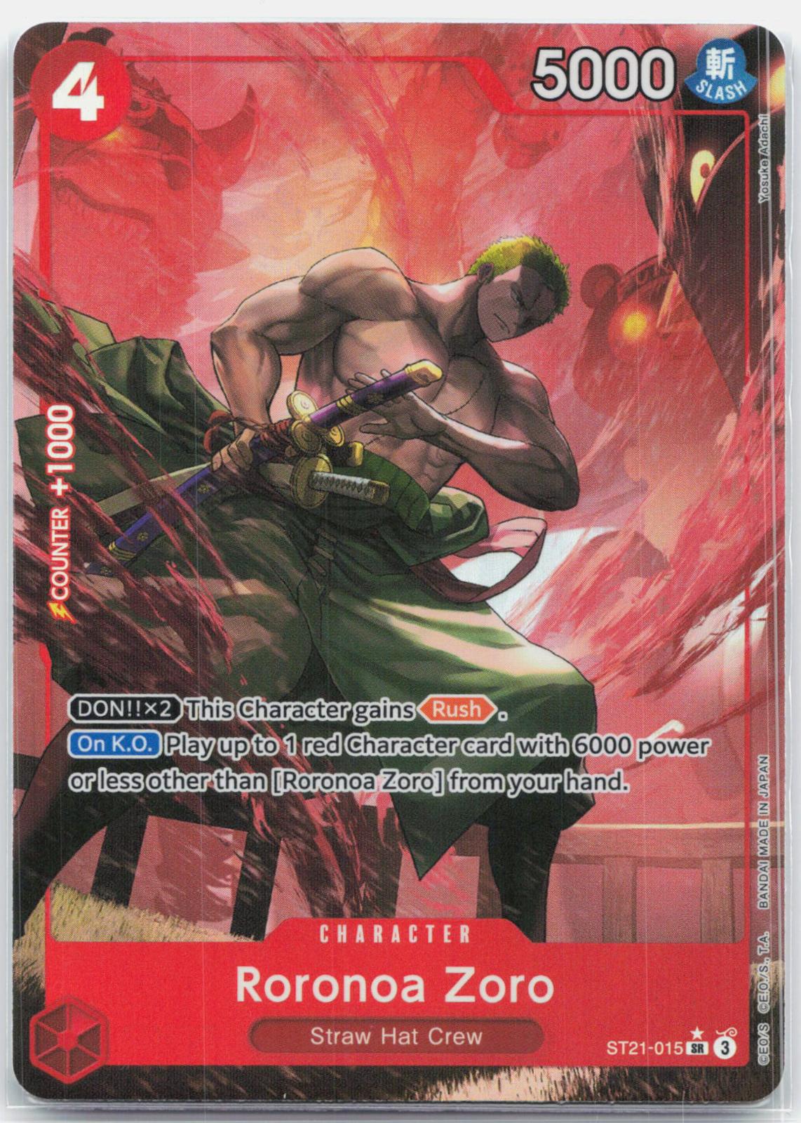Roronoa Zoro Parallel - ST21-015 Starter Deck EX Gear 5 SR One Piece - NM