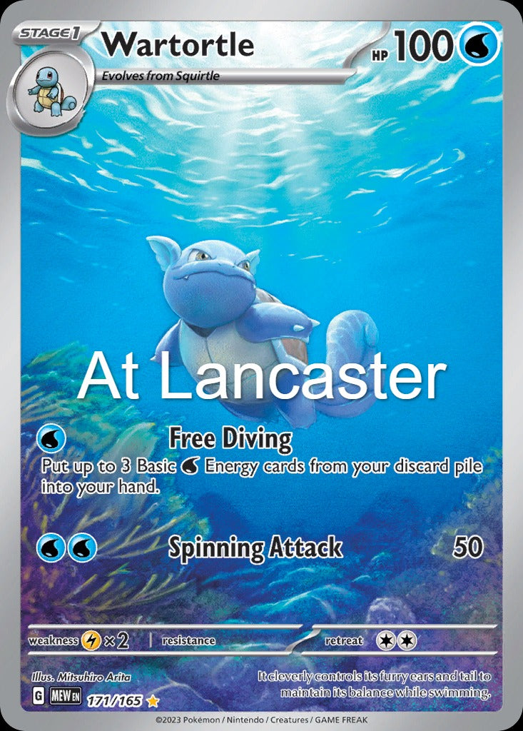 Wartortle - 171/165 151 Illustration Rare Pokemon - NM (Lanc)