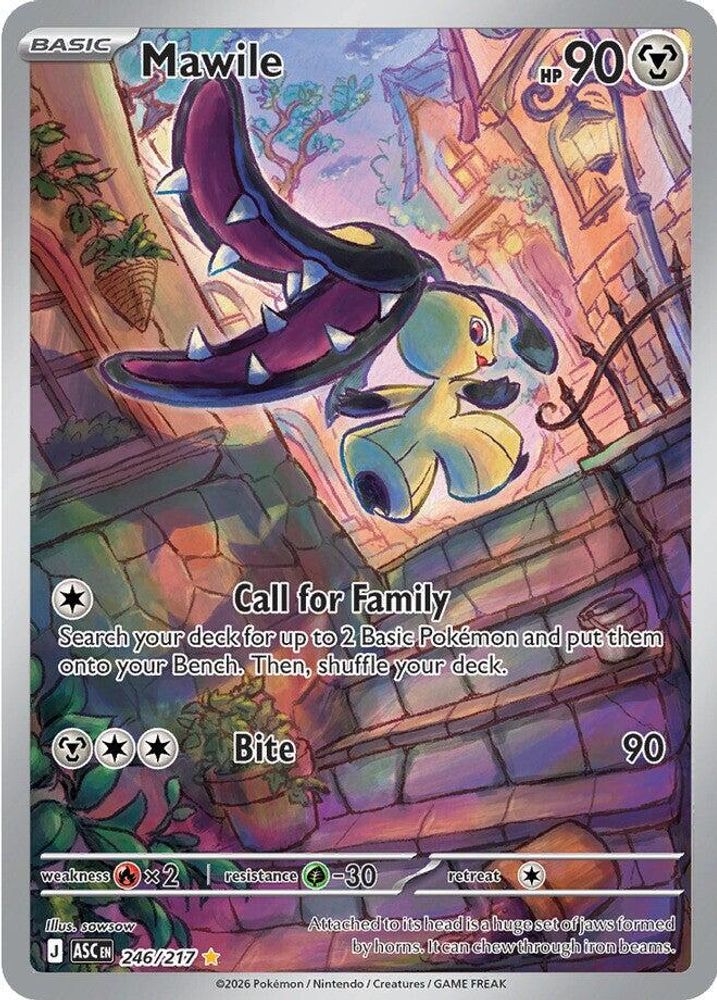 Mawile - 246/217 Ascended Heroes Illustration Rare Holo Pokemon - NM