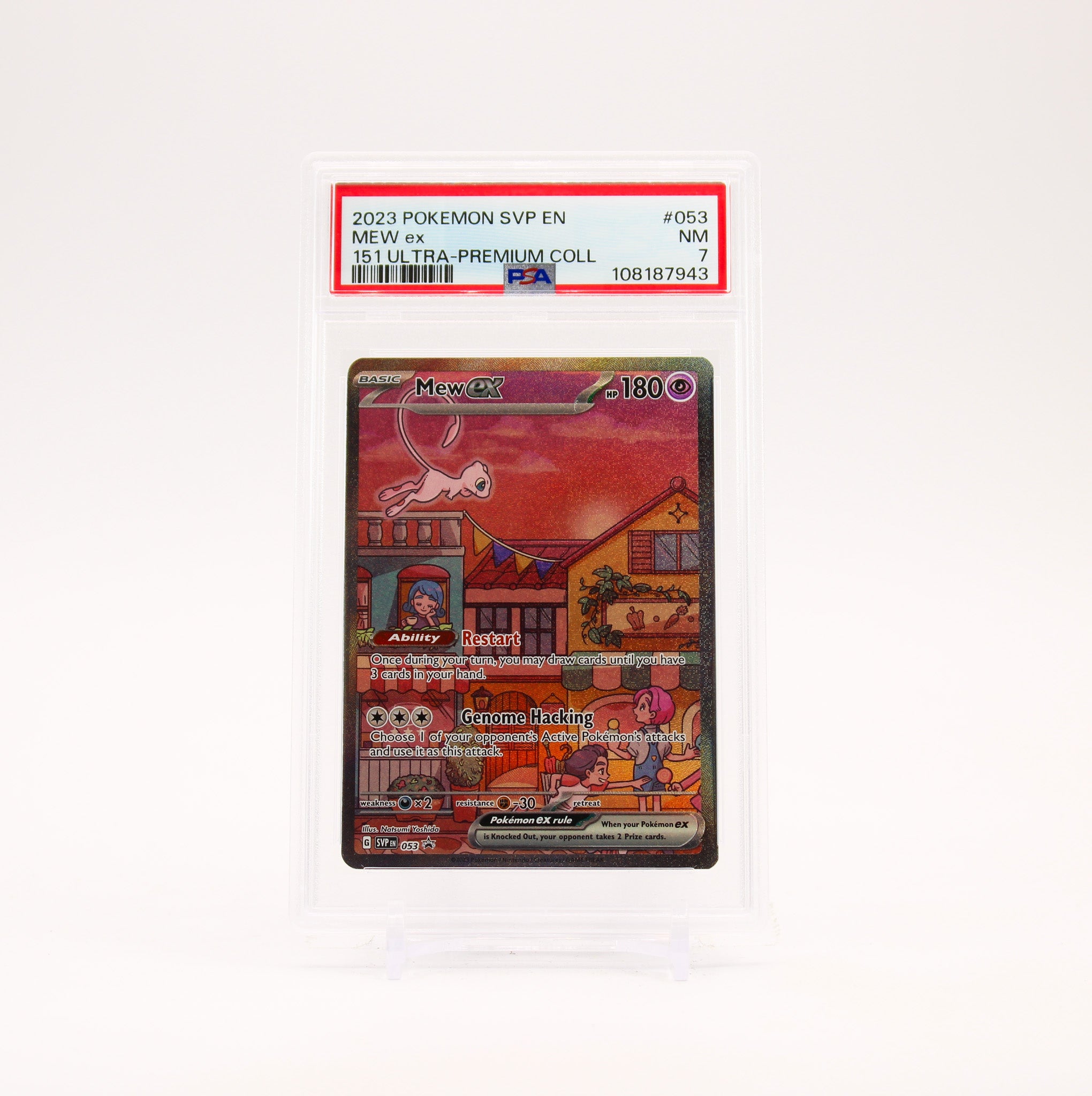 Mew ex - SVP053 PSA 7 151 UPC Promo Special Illustration Pokemon - NM