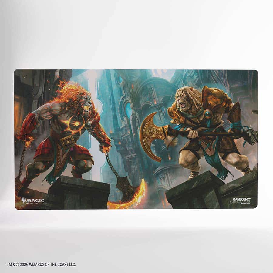 Gamegenic Shiny Play Mat MTG Reality Fracture: Ajani, Path of Vengeance/Ajani, Counterattack Leader