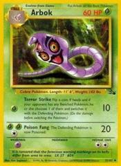 Arbok - 31/62 Fossil Uncommon Unlimited Pokemon - NM