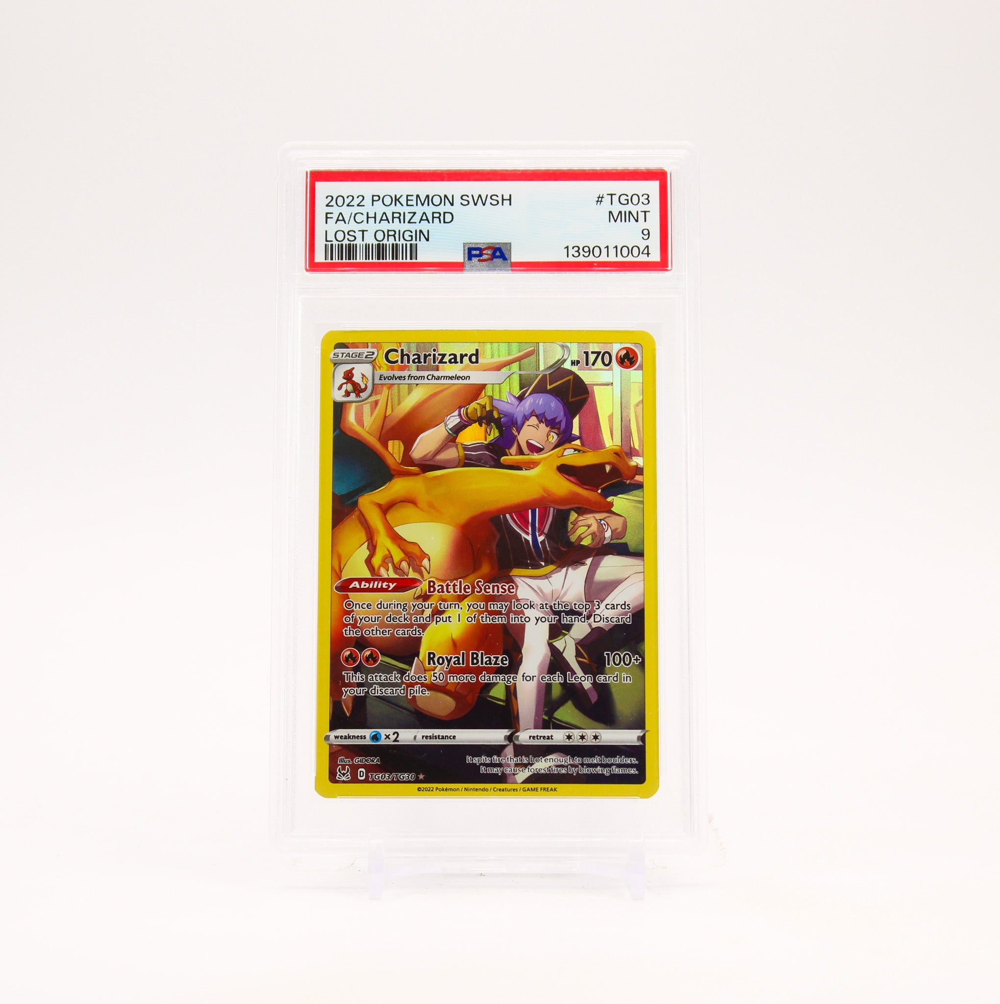 Charizard - TG03/TG30 PSA 9 Lost Origin Trainer Gallery Pokemon - MINT