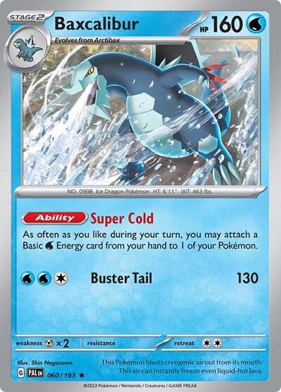 Baxcalibur - 060/193 Paldea Evolved Cosmos Holo PROMO Pokemon - NM/MINT
