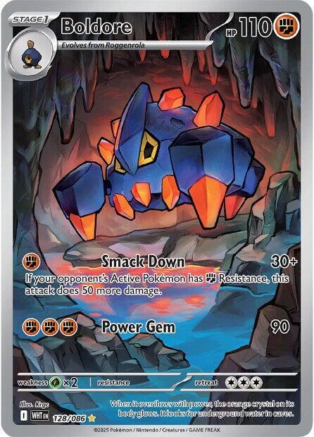 Boldor white flare - 128/086 White Flare Illustration Rare Pokemon - NM/MINT