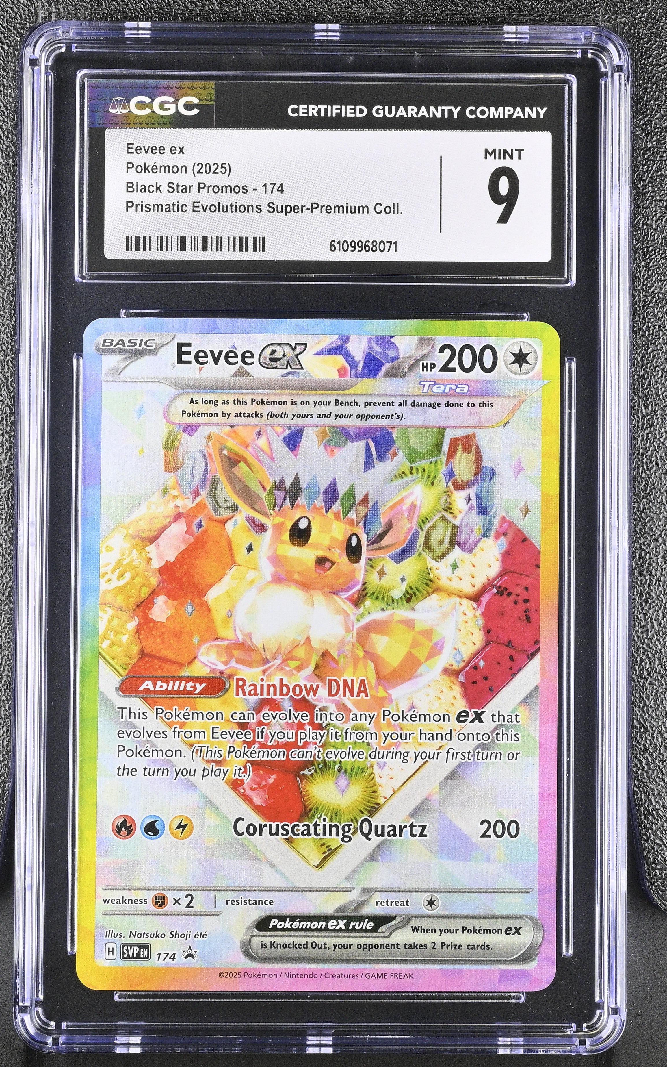 Eevee ex - SVP174 CGC 9 Prismatic Evolutions SPC Promo Pokemon - MINT