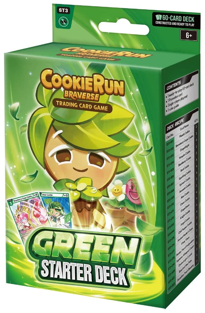 CookieRun Braverse TCG Starter Deck - ST3 Brave Beginning Green