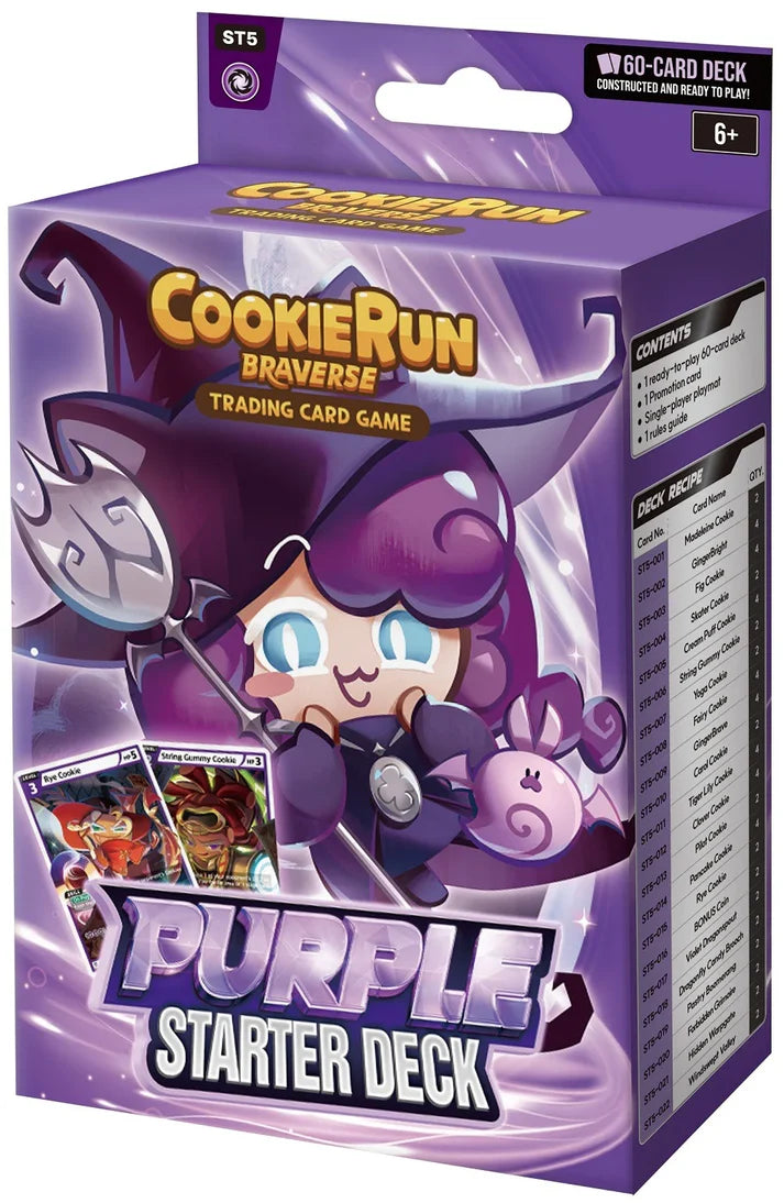 CookieRun Braverse TCG Starter Deck - ST5 Brave Beginning Purple