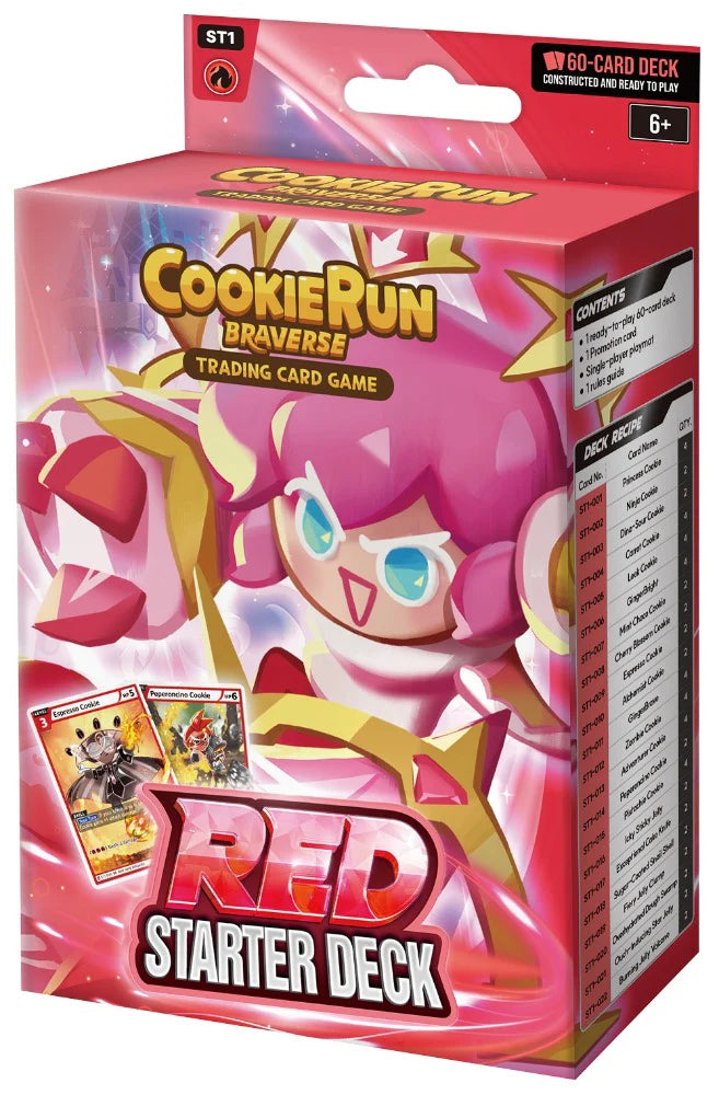 CookieRun Braverse TCG Starter Deck - ST1 Brave Beginning Red
