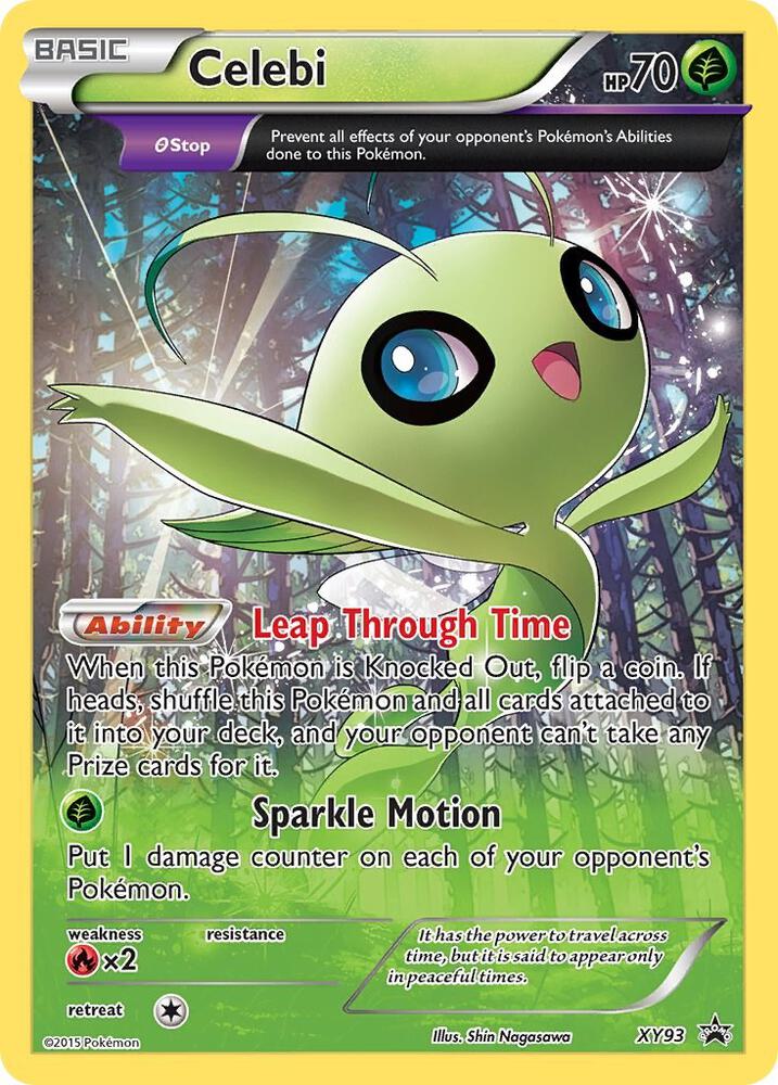 Celebi - XY93 Black Star Promo Full Art Pokemon - LP