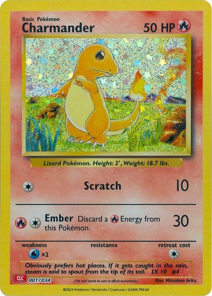 Charmander  - 001/034 CLC TCG Classic Pokemon - NM/MINT