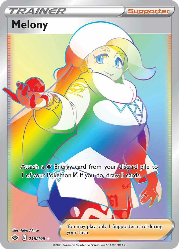 Melony - 218/198 Chilling Reign Secret Rare Trainer - NM/MINT