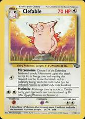 Clefable - 17/64 Jungle Rare Unlimited Pokemon - NM