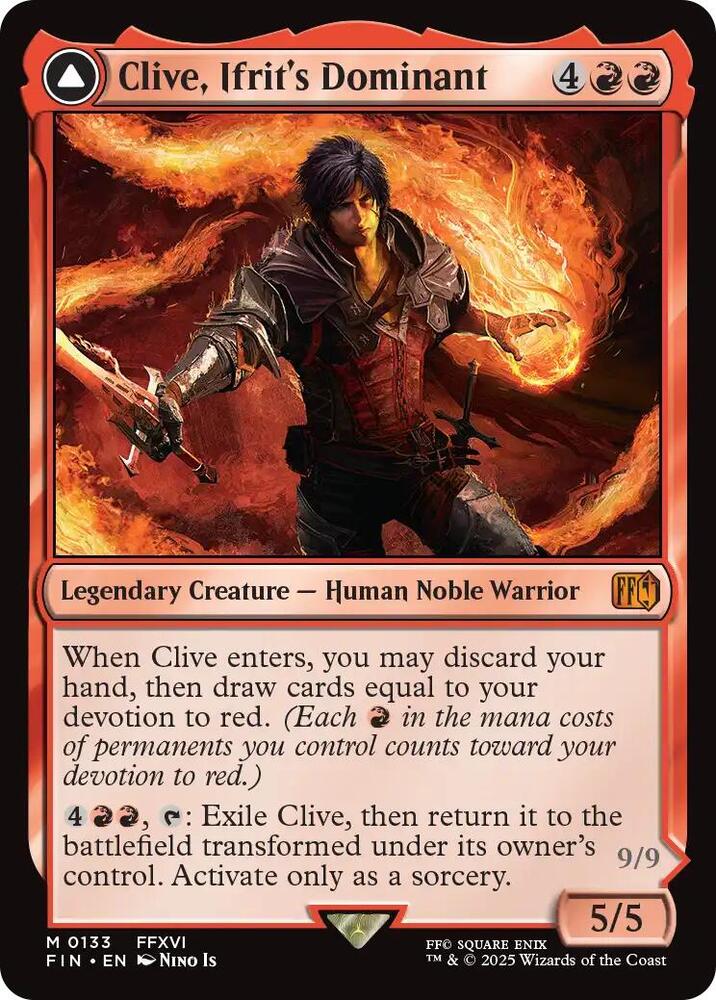 Clive, Ifrit's Dominant - 133 Final Fantasy Mythic Magic - NM/MINT