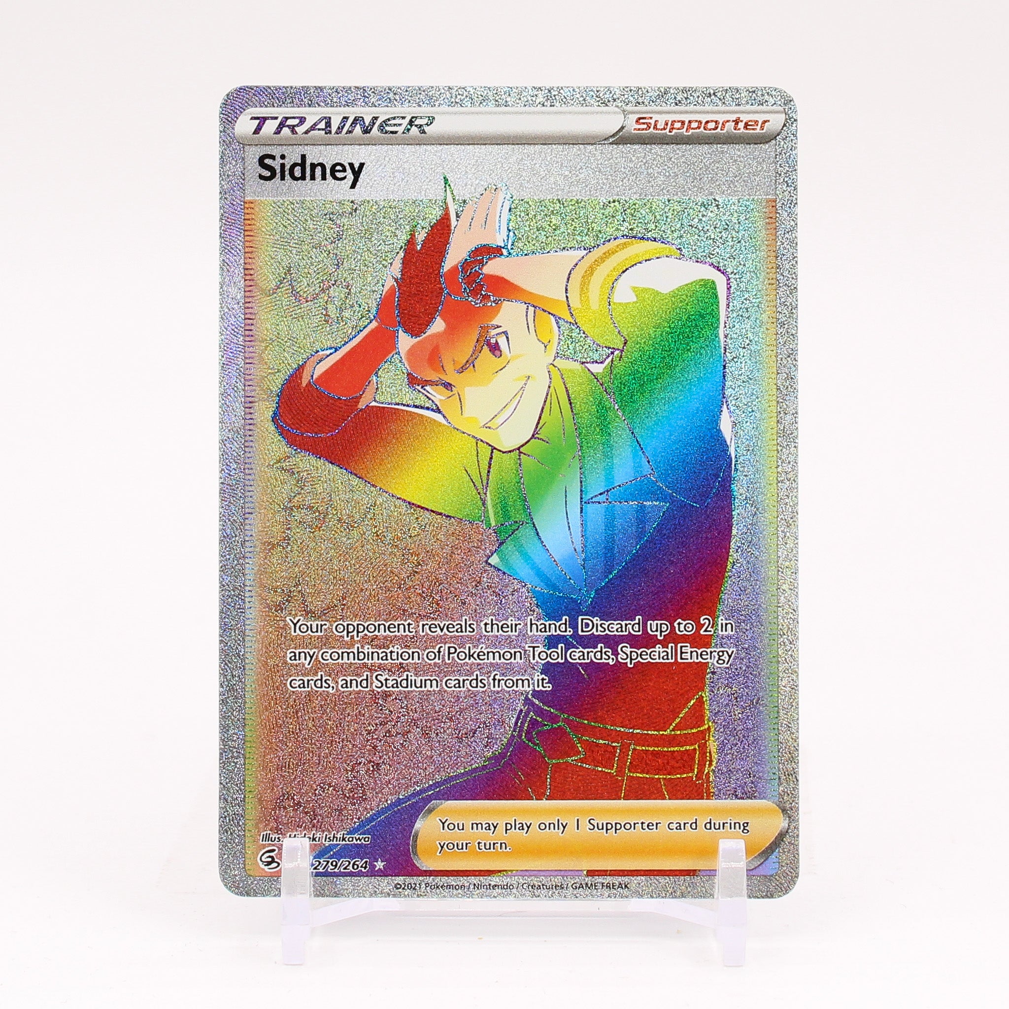 Sidney - 279/264 Fusion Strike SECRET RARE RAINBOW Trainer - NM/MINT