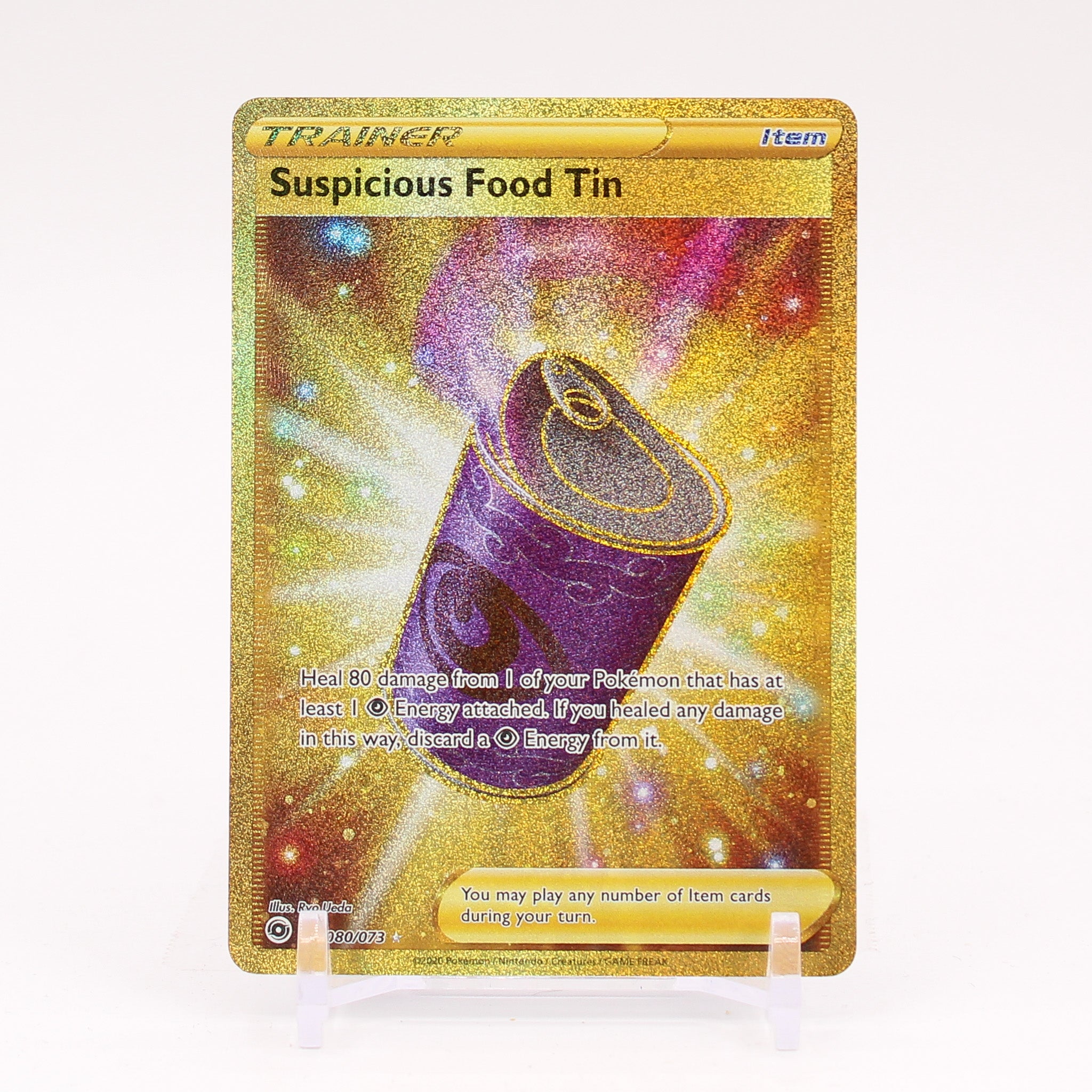 Suspicious Food Tin - 080/073 Champion's Path SECRET GOLD Trainer - NM/MINT