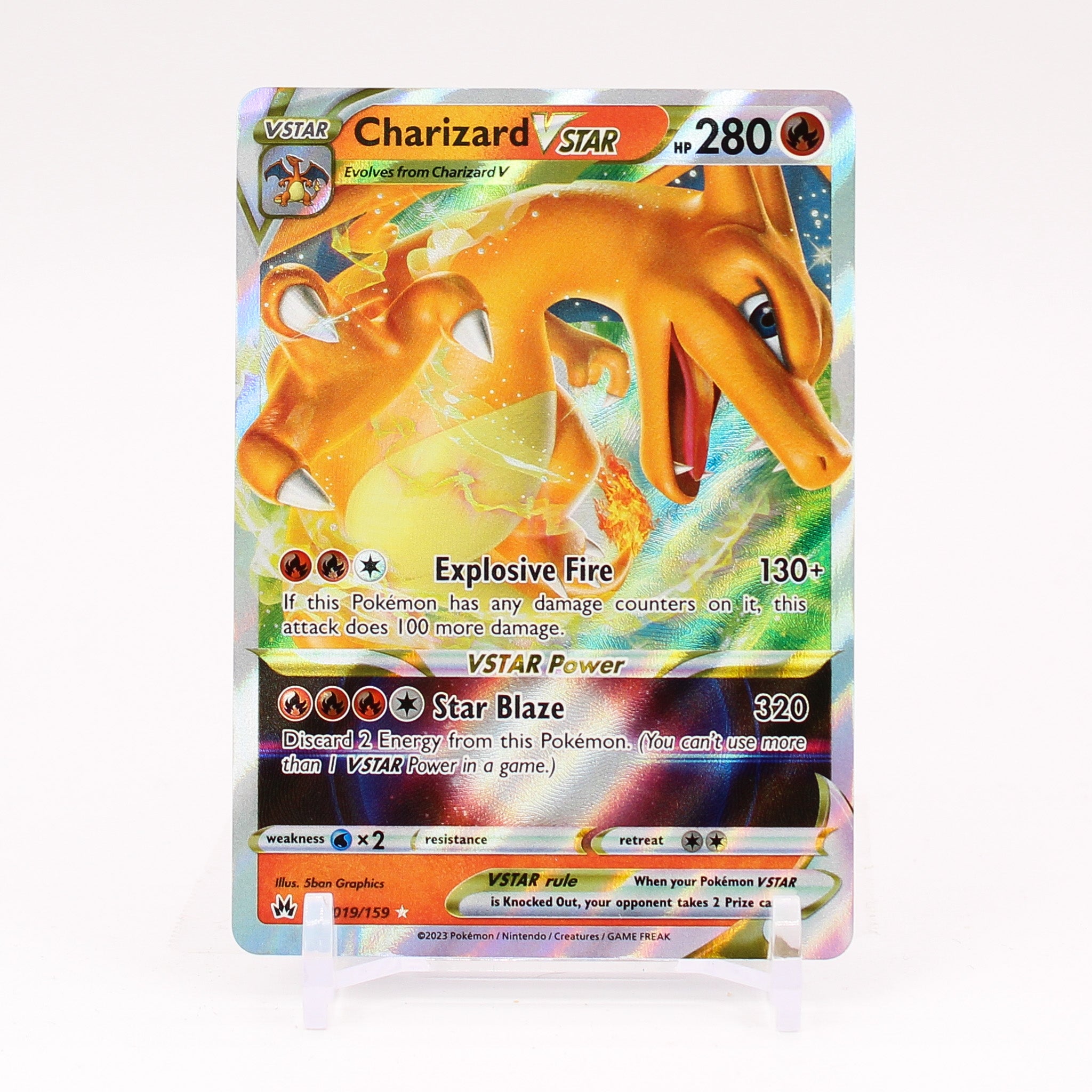 Charizard Vstar - 019/159 Crown Zenith Ultra Rare Pokemon - NM/MINT