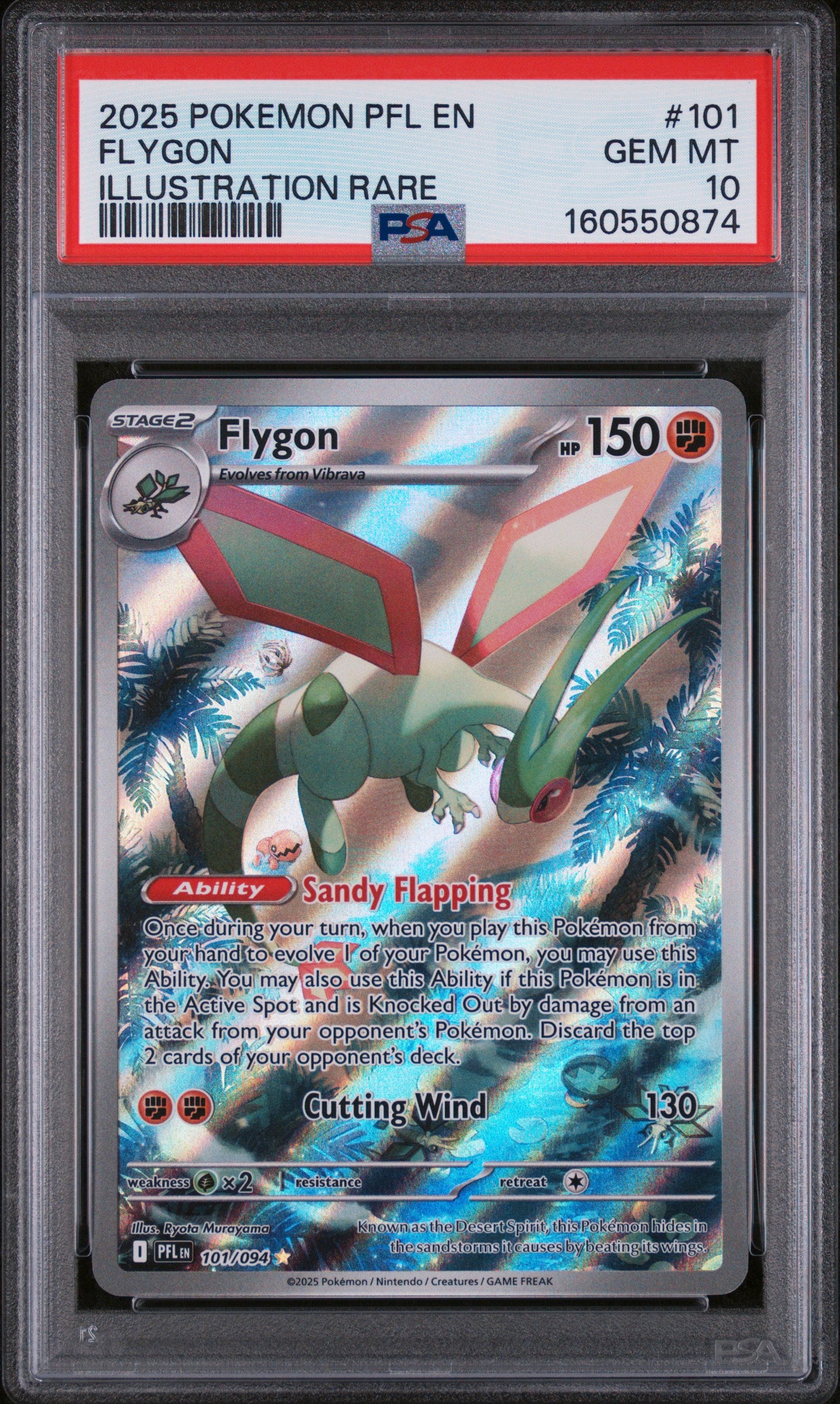 Flygon - 101/094 PSA 10 Phantasmal Flames Illustration Rare Pokemon - GEM MINT