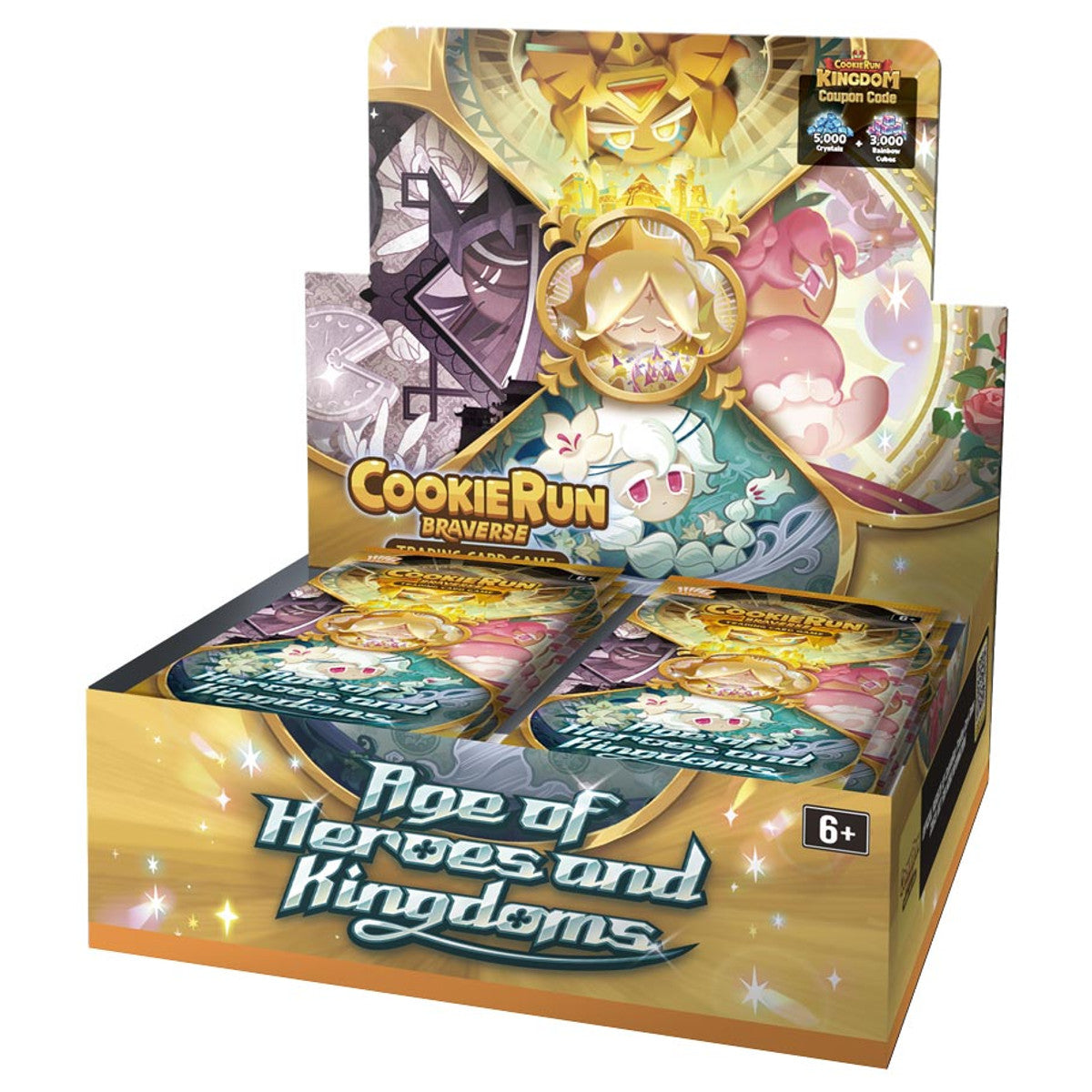 CookieRun Braverse TCG Booster Box - Age of Heroes & Kingdoms Set 2 (28 Packs)