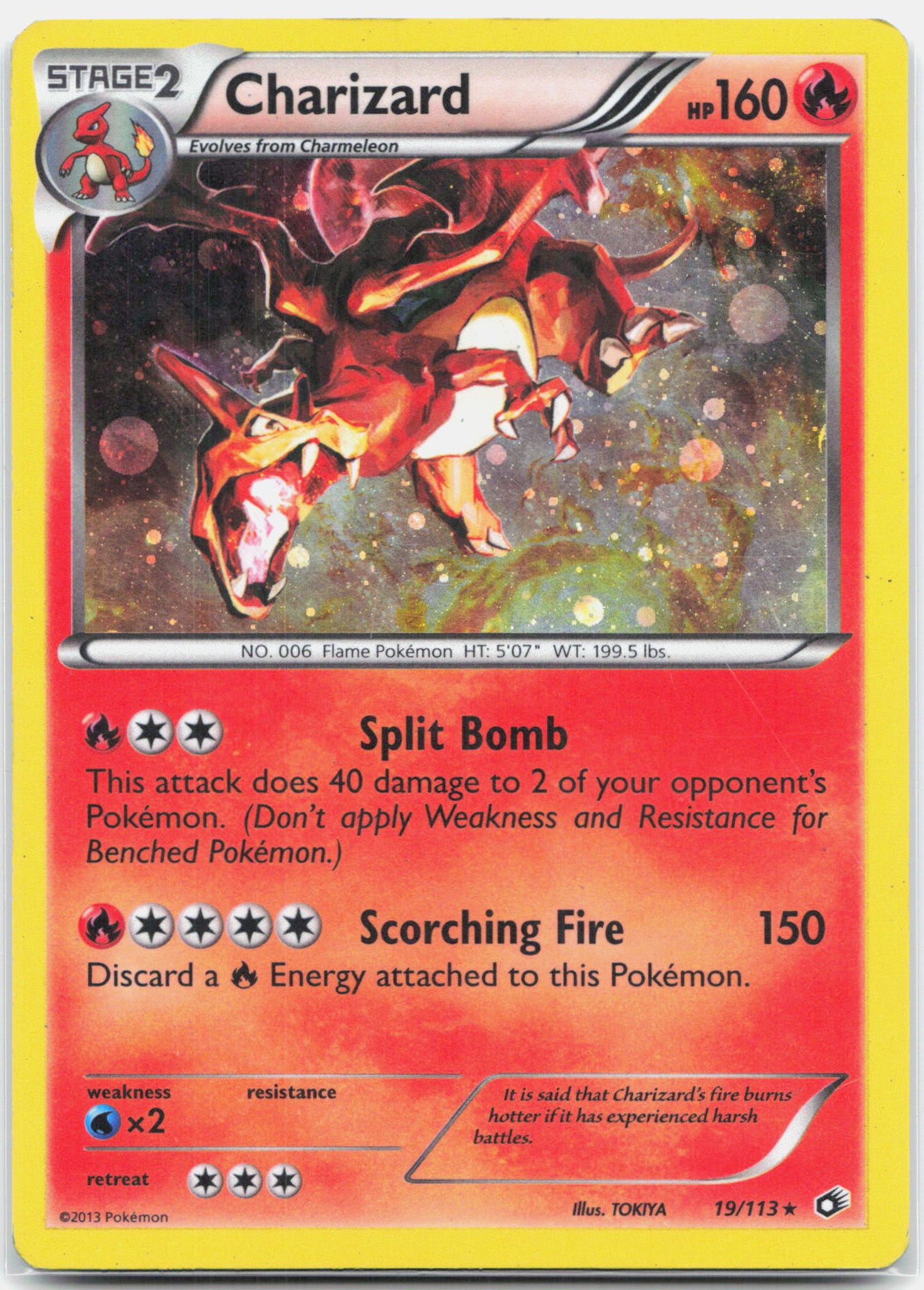 Charizard - 19/113 Legendary Treasures COSMOS Holo Promo Pokemon - MP