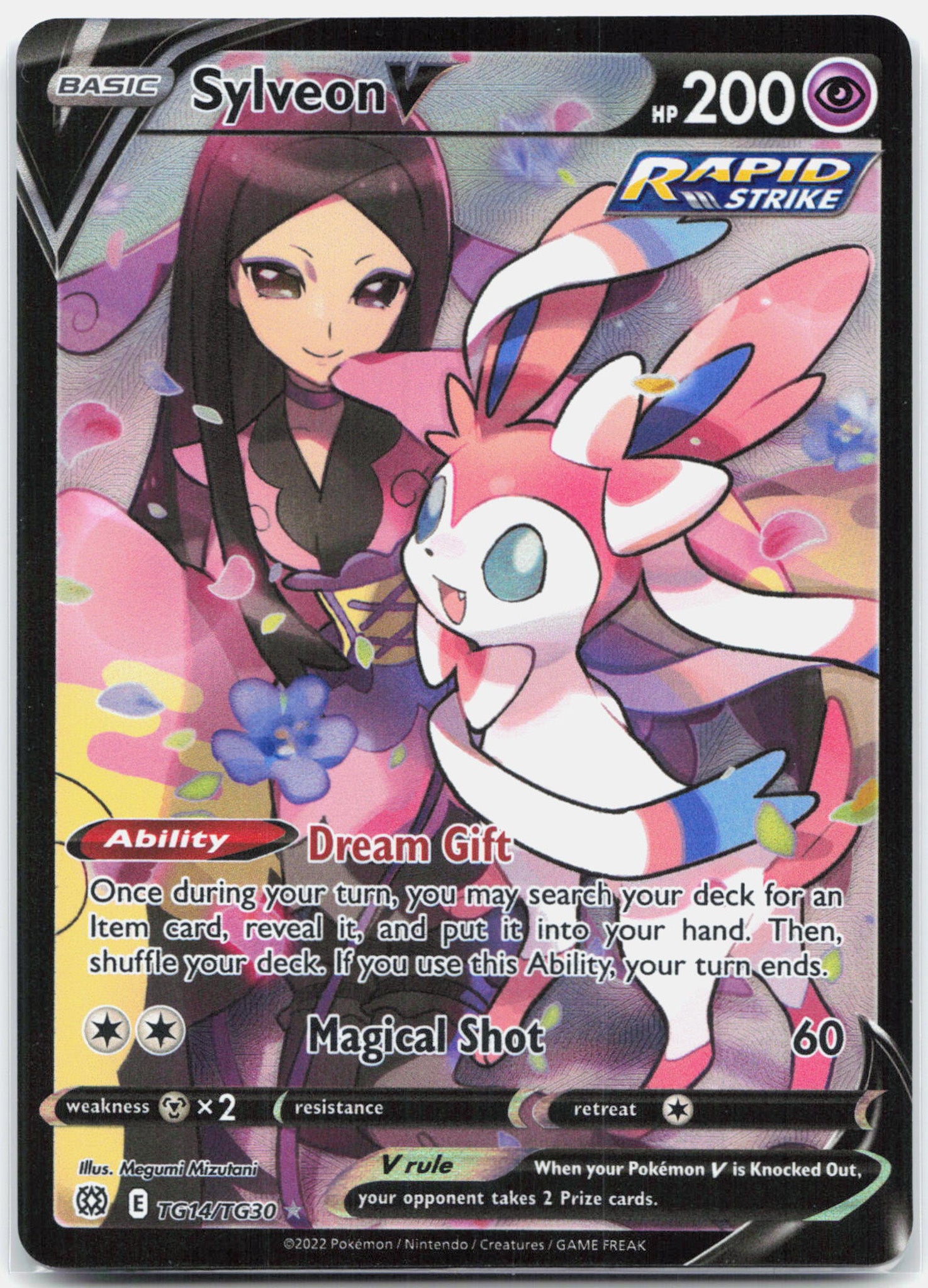 Sylveon V - TG14/TG30 Brilliant Stars Trainer Gallery Pokemon - NM