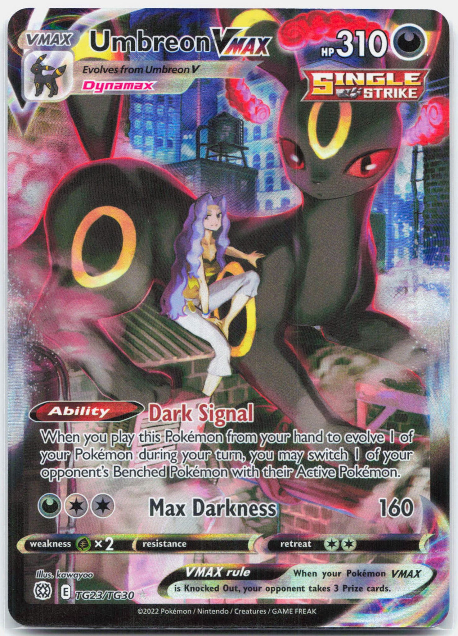 Umbreon Vmax - TG23/TG30 Brilliant Stars Trainer Gallery Pokemon - NM/MINT