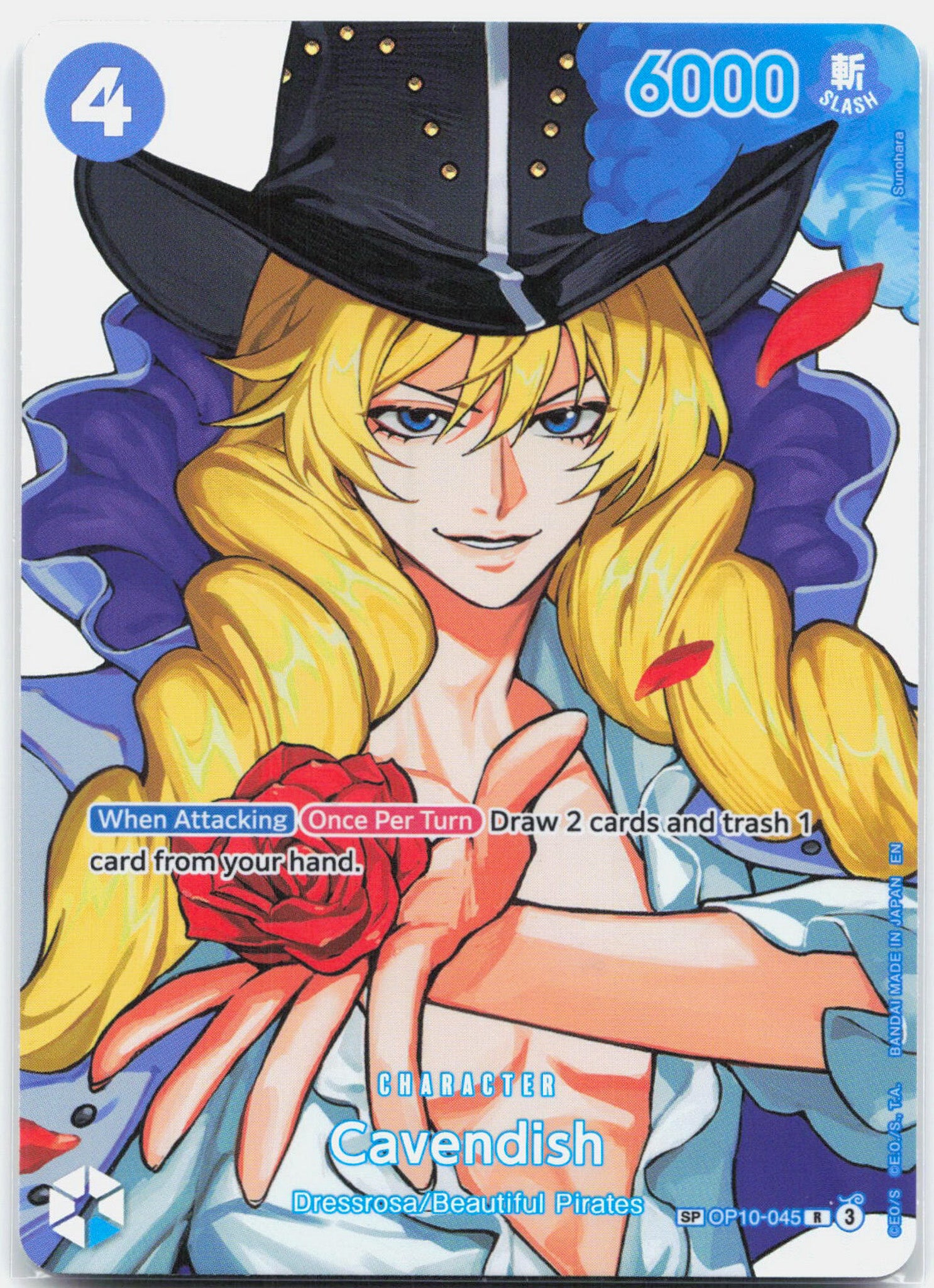Cavendish SP - OP10-045 The Time of Battle R One Piece - NM/MINT