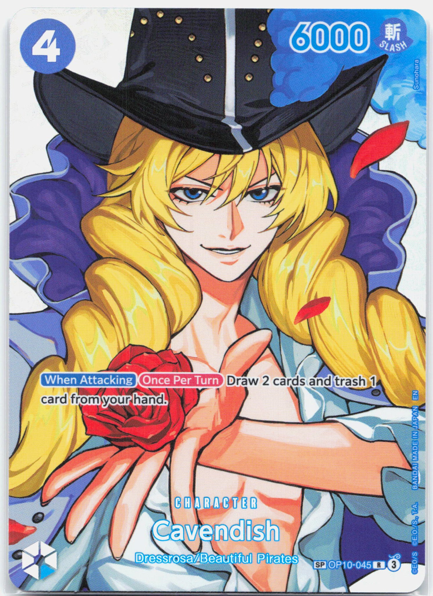 Cavendish SP - OP10-045 The Time of Battle R One Piece - NM/MINT
