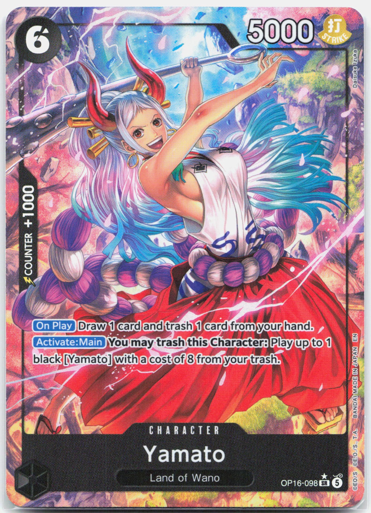 Yamato Alternate Art - OP16-098 The Time of Battle SR One Piece - NM/MINT