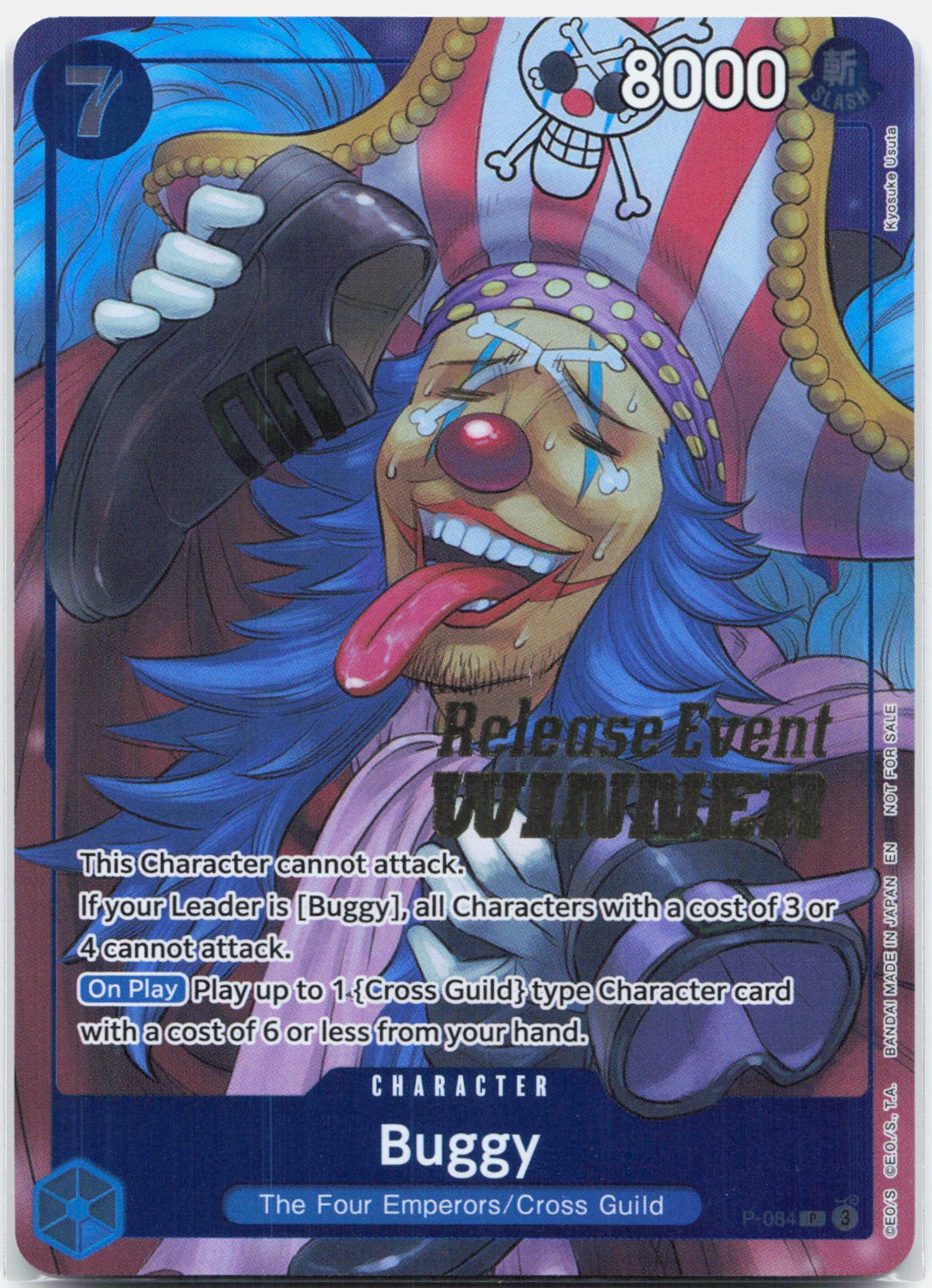 Buggy - P-084 Release Event Winner Stamped Promo One Piece - NM/LP