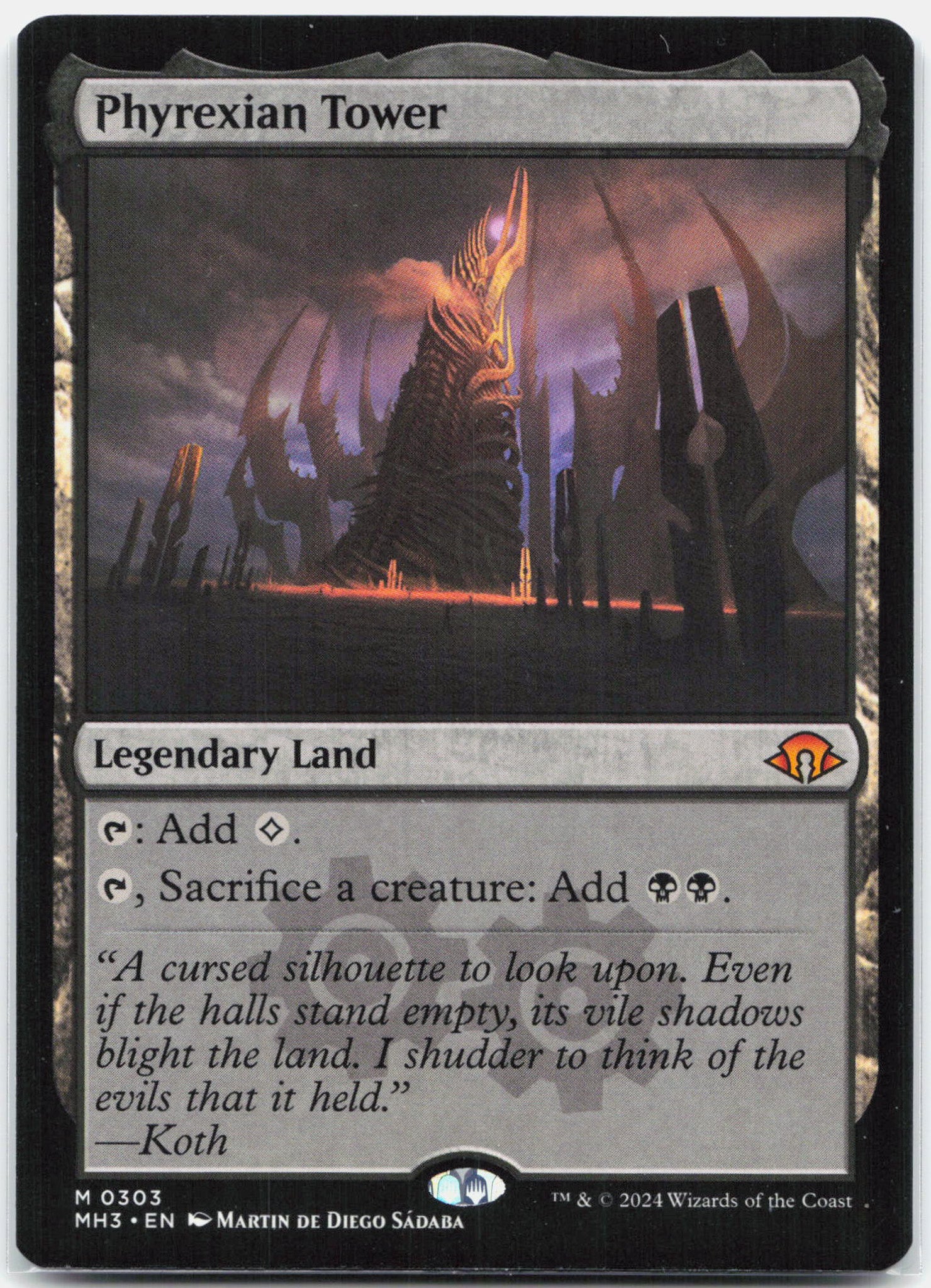 Phyrexian Tower - 303 Modern Horizons 3 Mythic Magic - NM