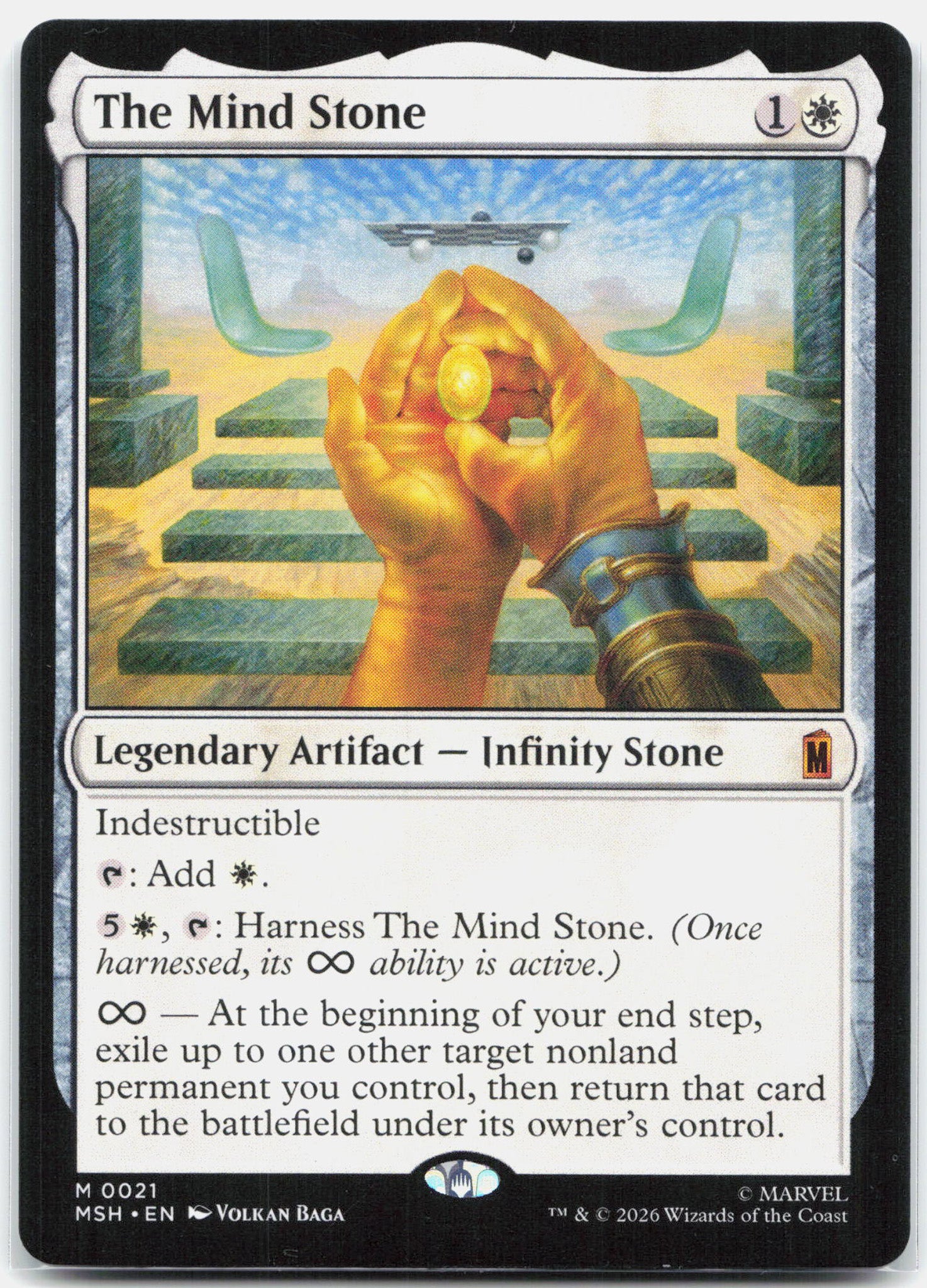 The Mind Stone - 21 Marvel Super Heroes Mythic Magic - NM