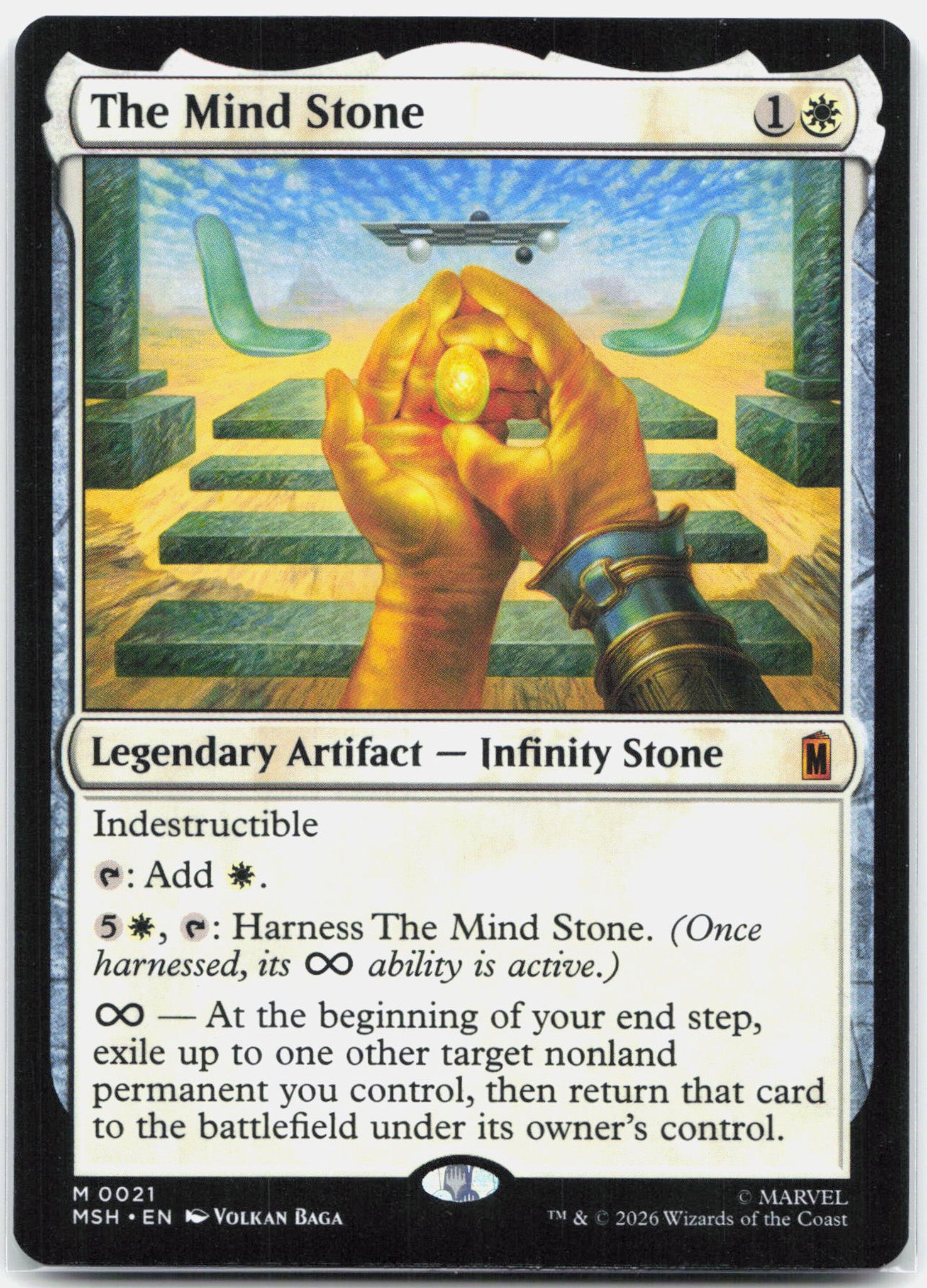 The Mind Stone - 21 Marvel Super Heroes Mythic Magic - NM