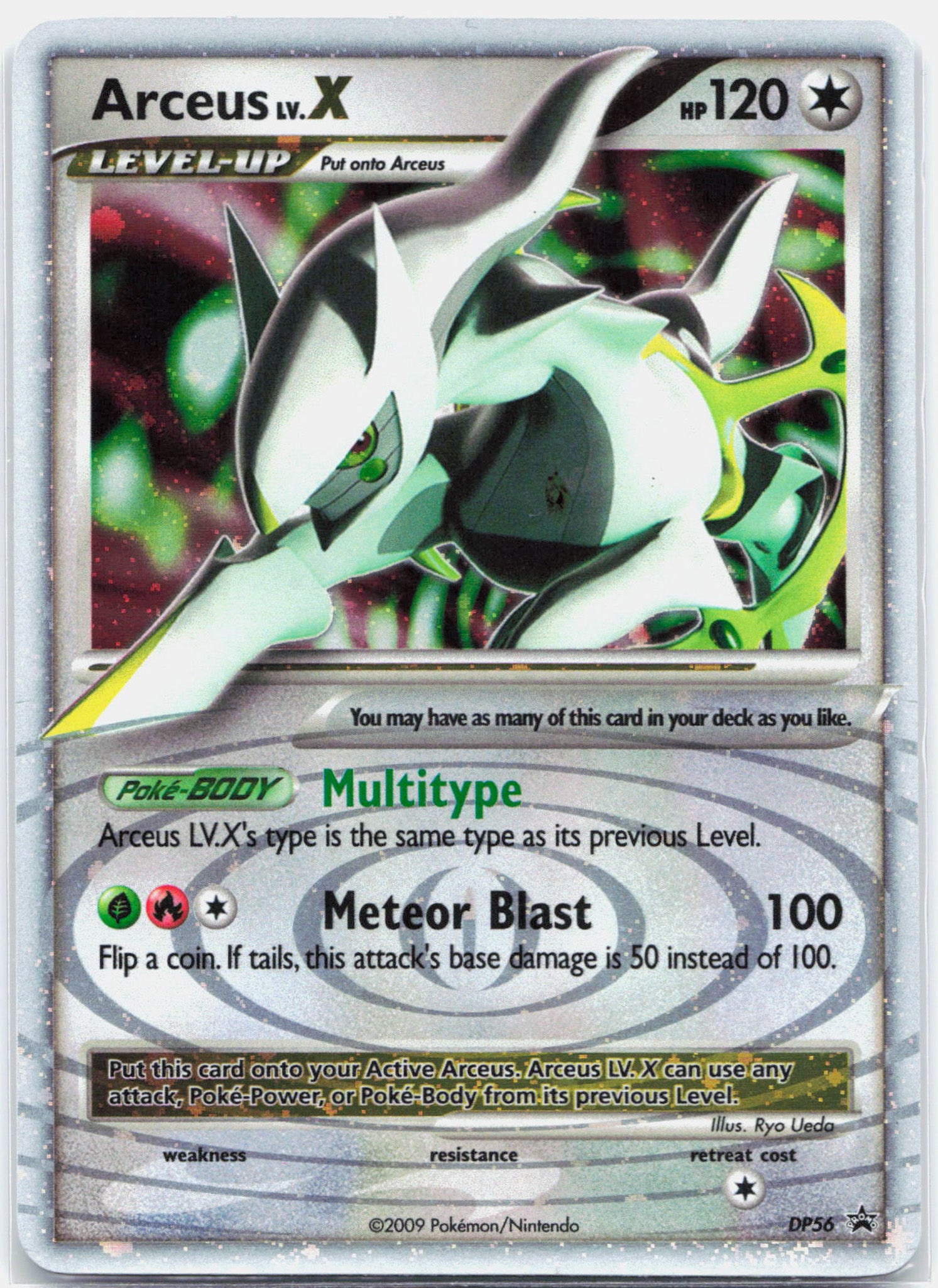 Arceus Lv. X - DP56 Black Star Promo Holo Pokemon - MP