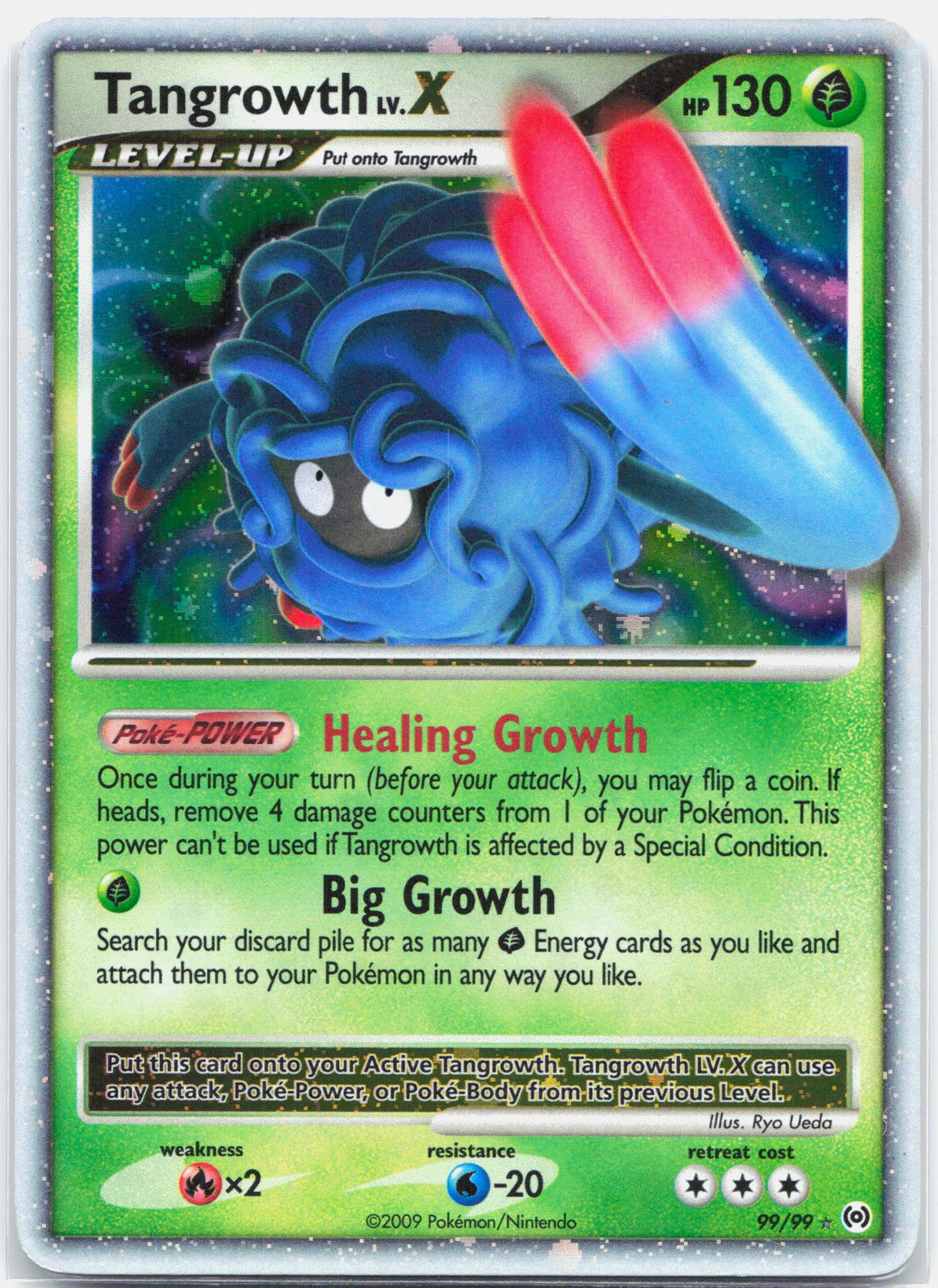 Tangrowth Lv. X - 99/99 Arceus Set Ultra Rare Holo Pokemon - LP