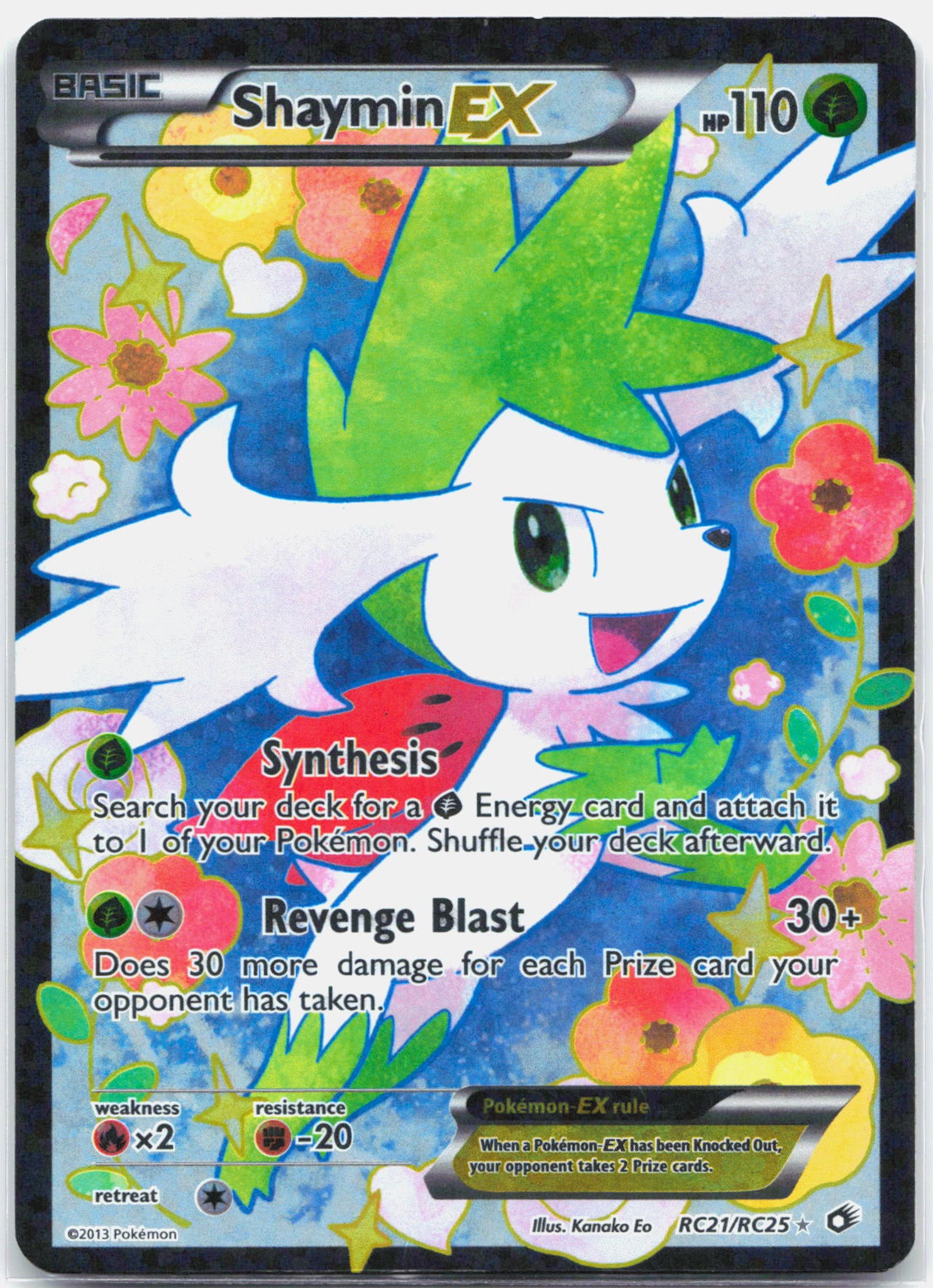 Shaymin EX - RC21/RC25 Legendary Treasures Radiant Collection Pokemon - MP