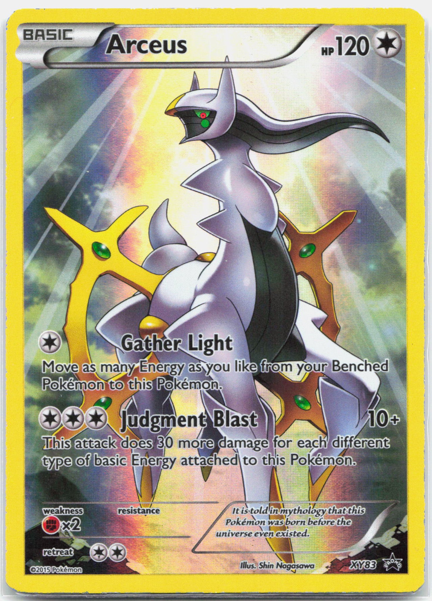 Arceus - XY83 Black Star Promo Full Art Pokemon - MP
