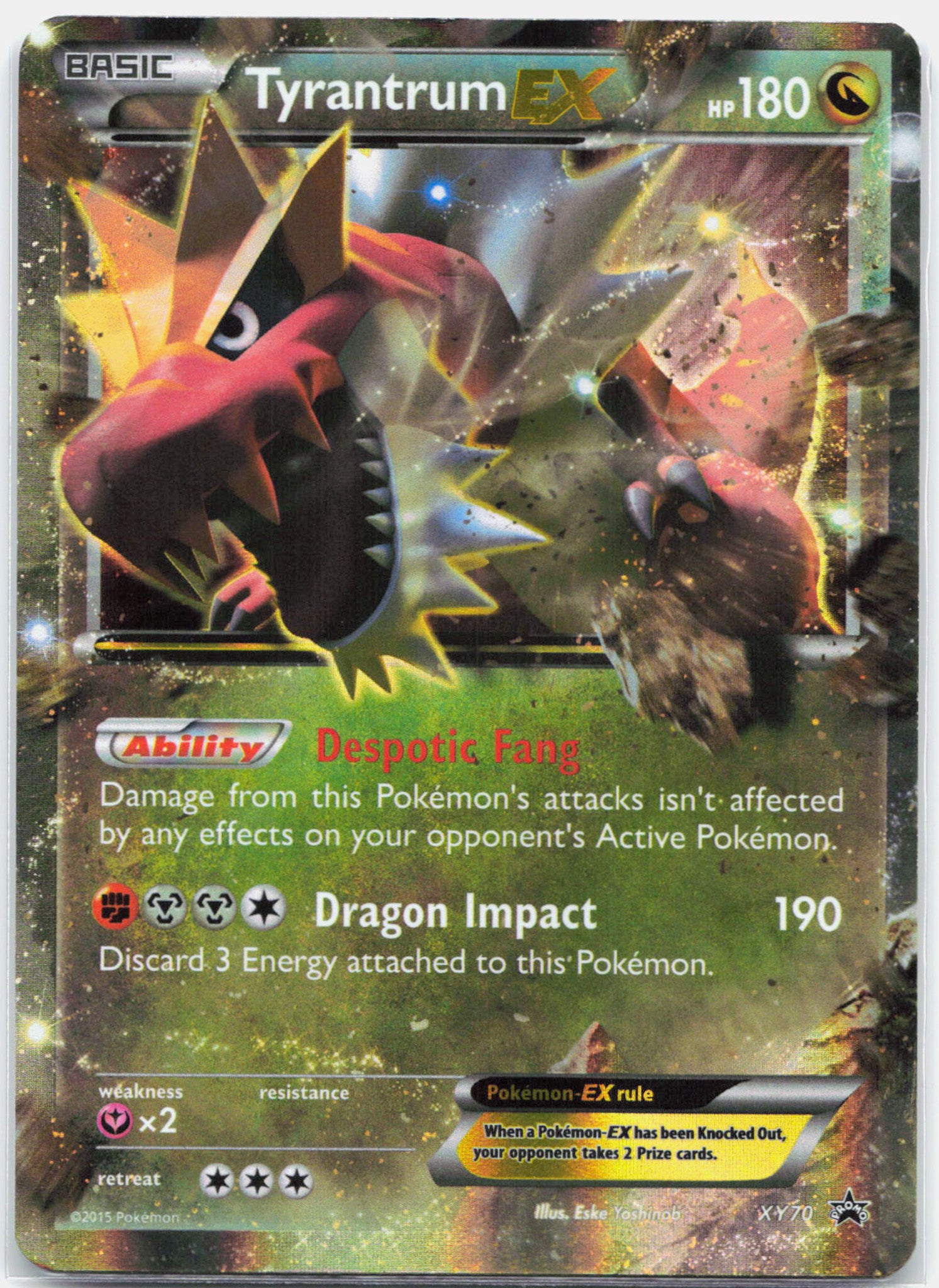 Tyrantrum EX - XY70 Black Star Promo Pokemon - LP