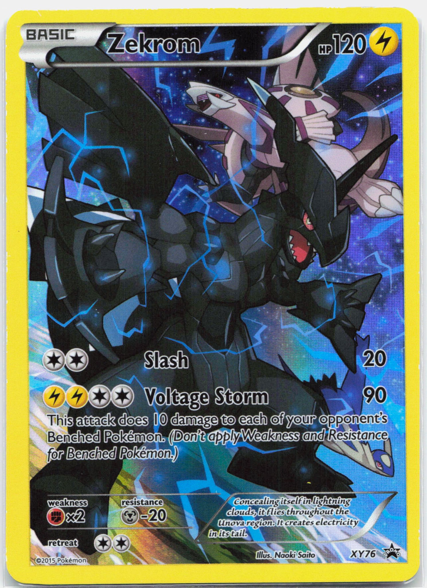 Zekrom - XY76 Black Star Promo Full Art Pokemon - LP