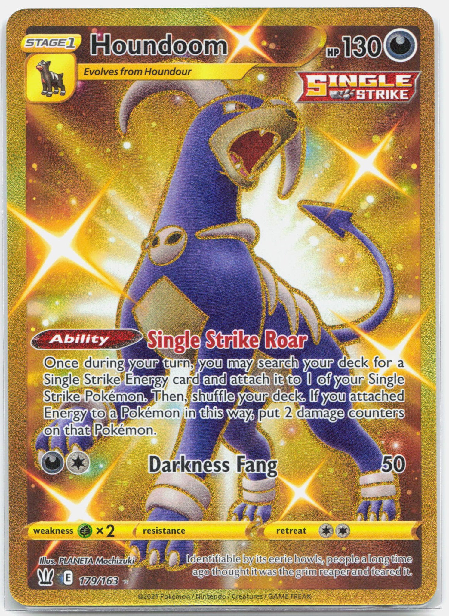 Houndoom - 179/163 Battle Styles Gold Pokemon - NM/LP