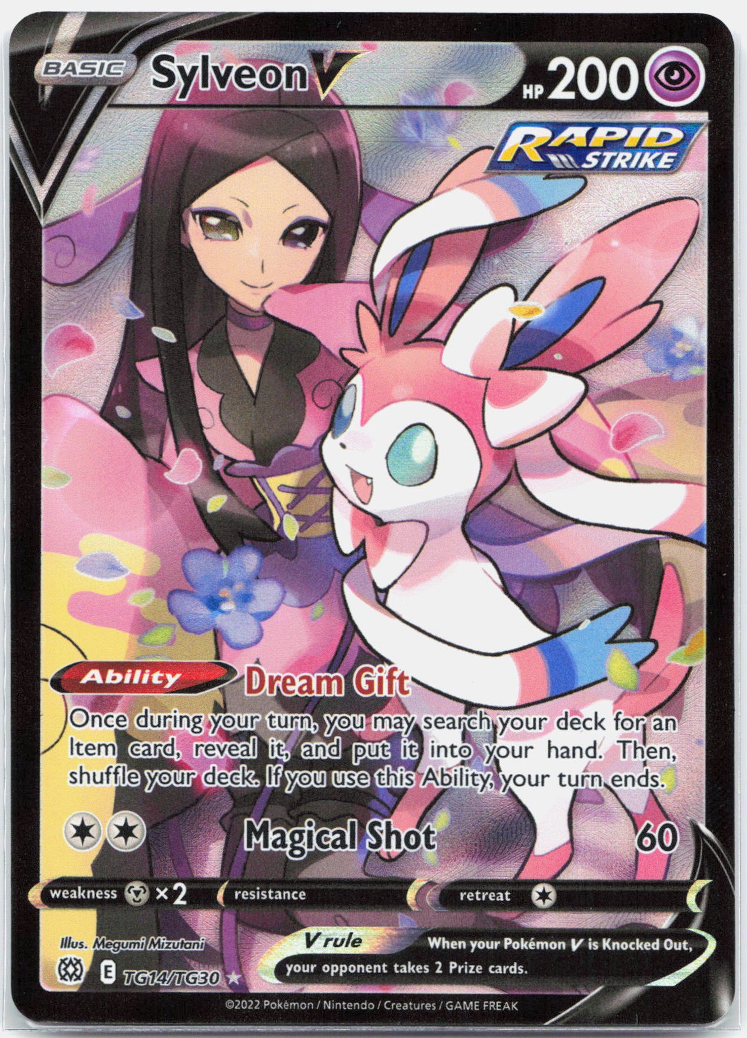 Sylveon V - TG14/TG30 Brilliant Stars Trainer Gallery Pokemon - NM/MINT